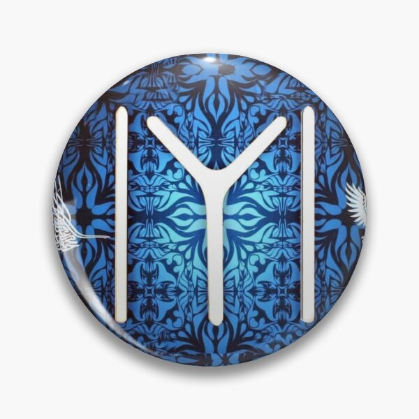 Item preview, Blue Kayi Tribe Flag IYI with Ottoman Tughra & Seljuk Eagle designed and sold by TN Shop.