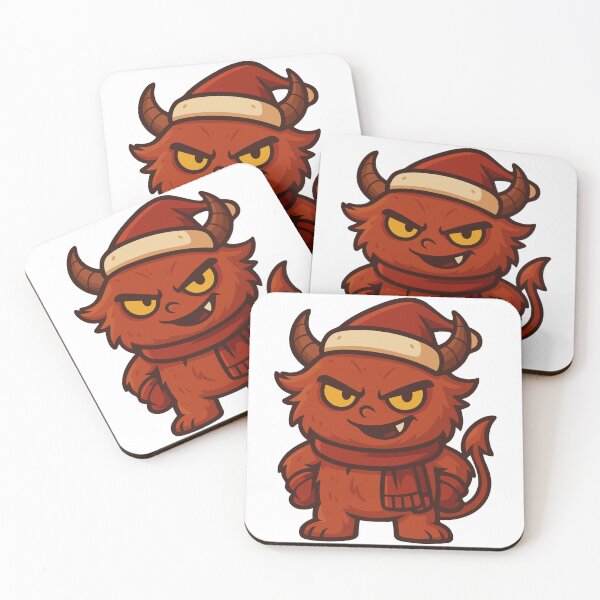 Item preview, Cute Krampus Christmas Monster – Creepy Cute Holiday Art designed and sold by Weasel Graphix.