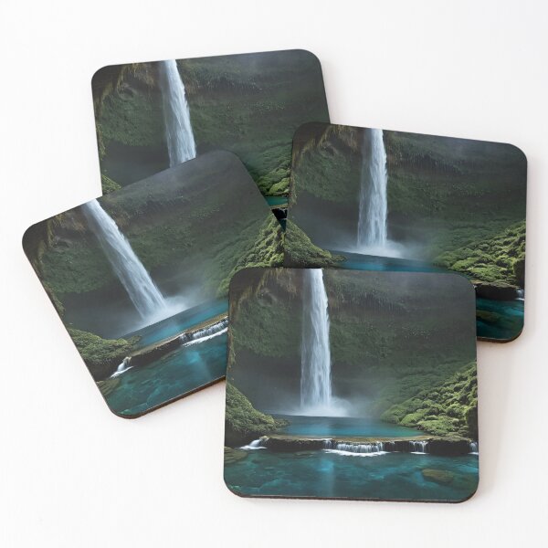 Item preview, Emerald Waterfall Sanctuary designed and sold by Schoenenwald - Illustrations Uniques et Originales.
