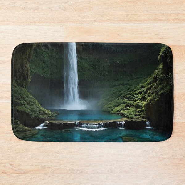 Item preview, Emerald Waterfall Sanctuary designed and sold by Schoenenwald - Illustrations Uniques et Originales.