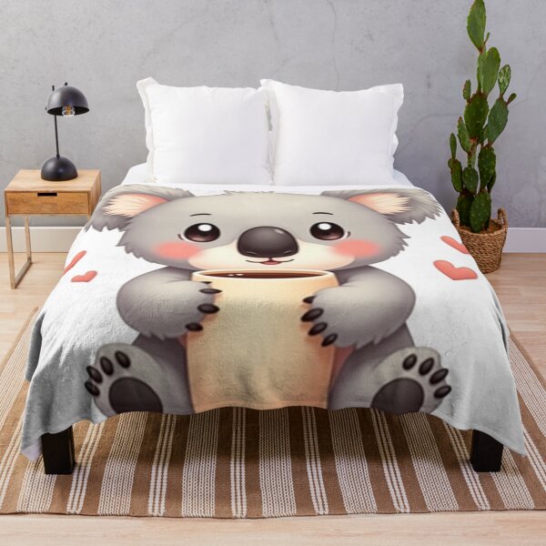 Item preview, Cute Kawaii Koala with Coffee – Adorable Chibi Animal Lover Design designed and sold by LindaHorny.