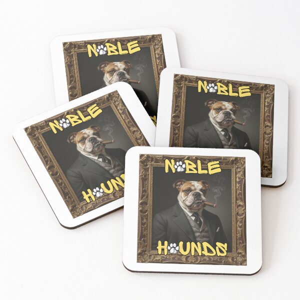 Item preview, Noble Hounds – Bulldog Gentleman Vintage Portrait with Cigar designed and sold by Smashed-Ferret.