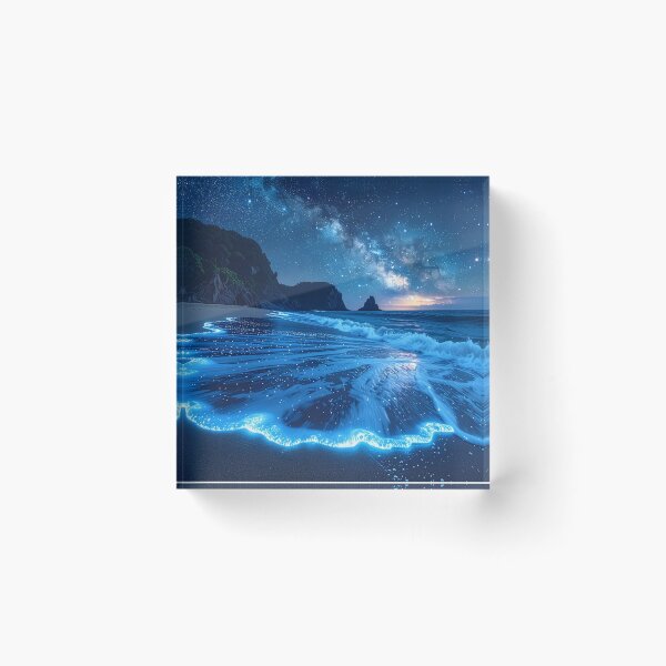 Item preview, “Nocturne Bioluminescent” designed and sold by Schoenenwald - Illustrations Uniques et Originales.