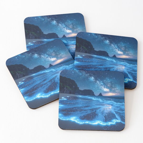 Item preview, “Nocturne Bioluminescent” designed and sold by Schoenenwald - Illustrations Uniques et Originales.