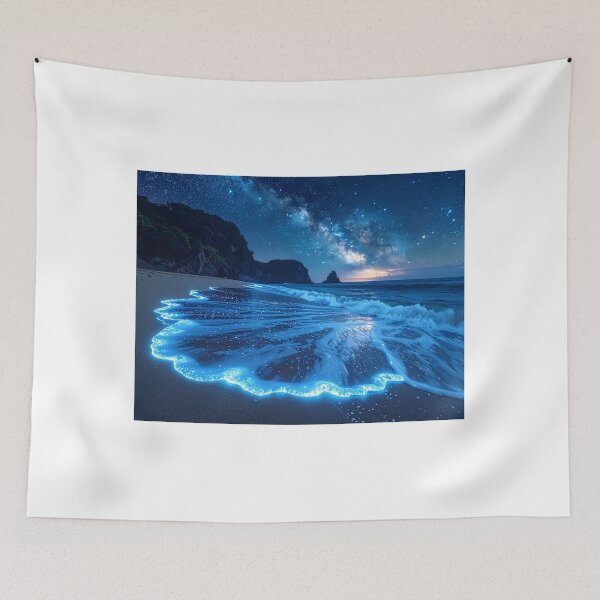 Item preview, “Nocturne Bioluminescent” designed and sold by Schoenenwald — Art Japonais, Zen & Nature.