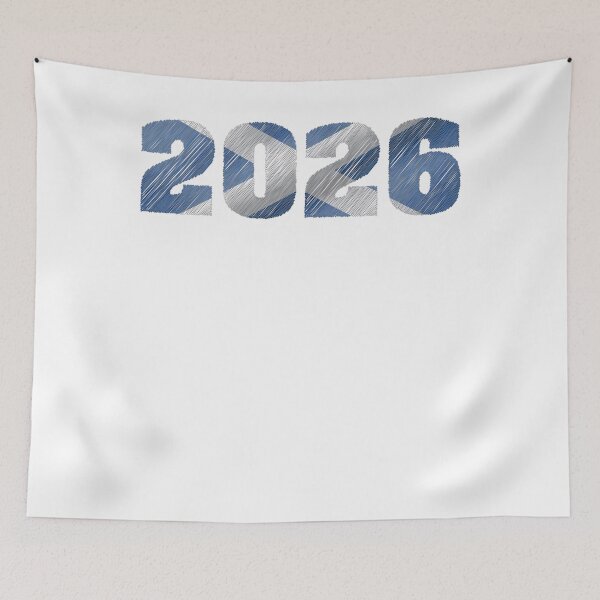 Item preview, Scottish Saltire 2026 New Year Design - Scotland Flag Hogmanay Gift designed and sold by Loom on the Loch.