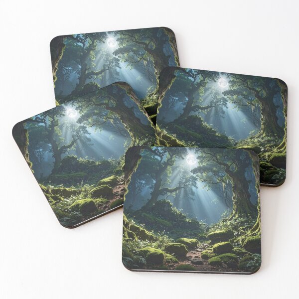 Item preview, The Heart of the Mystic Forest designed and sold by Schoenenwald — Art Japonais, Zen & Nature.