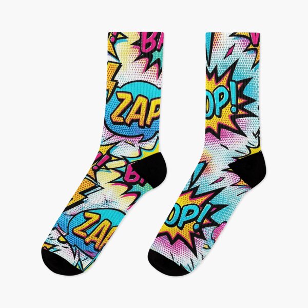 Item preview, Retro Pop Art Comic Book Seamless Pattern | Funky CMYK Halftone Explosion designed and sold by StickyGuys.