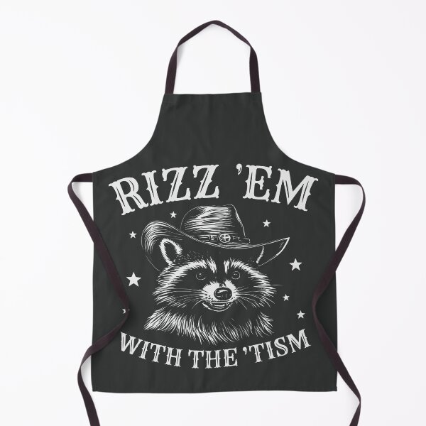 Item preview, Rizz'em With The Tism Sarcastic Raccoon Western designed and sold by Y-Vibes.