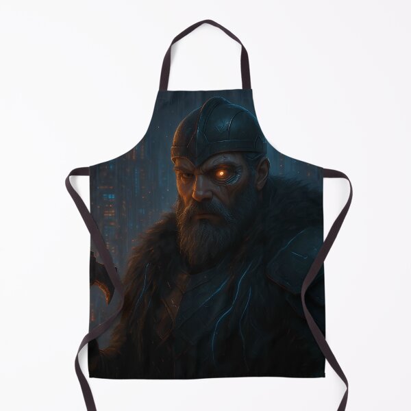 Item preview, Cyberpunk Jarl – Neon Warlord designed and sold by NorseDrip.