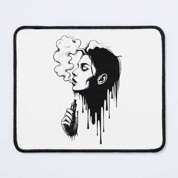 Item preview, Vapor Drip Portrait – Dark Ink Vape Art designed and sold by House of Taste Vape Designs.