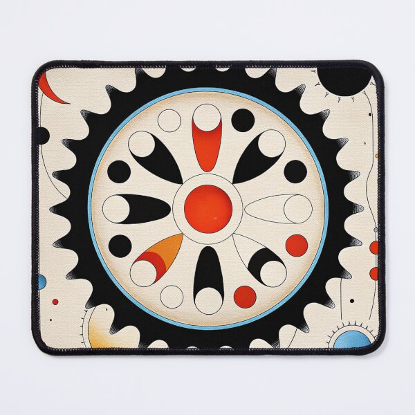 Item preview, Abstract Colorful bicycle sprocket II, art. designed and sold by Pedal Canvas.