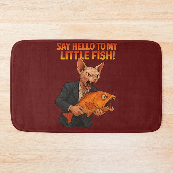 Item preview, Mobster Cat’s Fishy Friend designed and sold by Cats and Other Things.