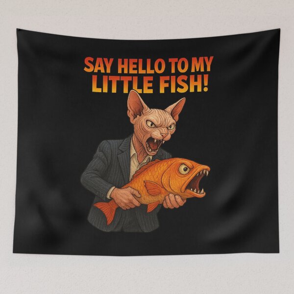 Item preview, Mobster Cat’s Fishy Friend designed and sold by Cats and Other Things.