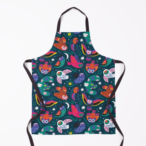 Item preview, Aurora Owls on dark green designed and sold by PenguinHouse.