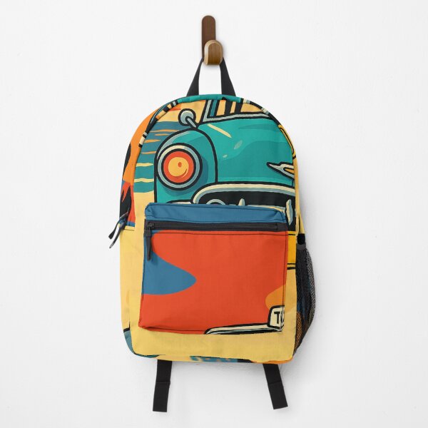 Item preview, Classic retro taxi at tropical sunset designed and sold by Lustrico.