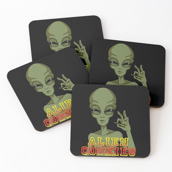 Item preview, Joint Smoking  ALIEN COOKIES Stoner - Cannabis Marijuana Weed IMAGE designed and sold by CannaCreative.