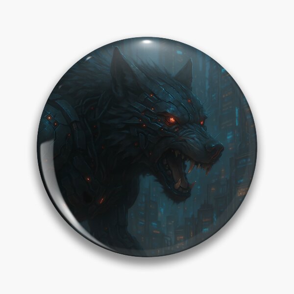 Item preview, Fenrir Cyber Wolf designed and sold by NorseDrip.