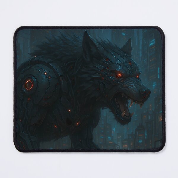 Item preview, Fenrir Cyber Wolf designed and sold by NorseDrip.
