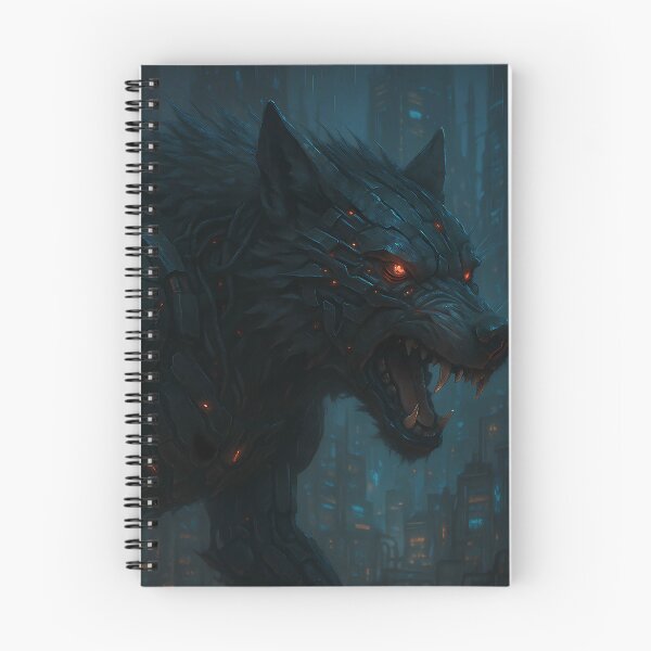 Item preview, Fenrir Cyber Wolf designed and sold by NorseDrip.