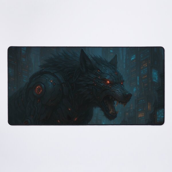 Item preview, Fenrir Cyber Wolf designed and sold by NorseDrip.