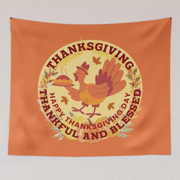 Item preview, Thanksgiving Day - Apple Pie Served by a Pilgrim Turkey. designed and sold by MPC-Mince-Pies.