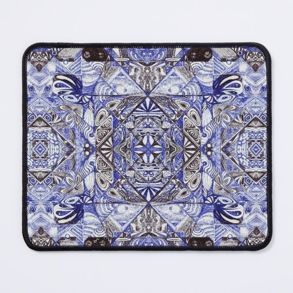 Item preview, Blue Tribal Pen and Ink Pattern designed and sold by Taleyedoscopic.
