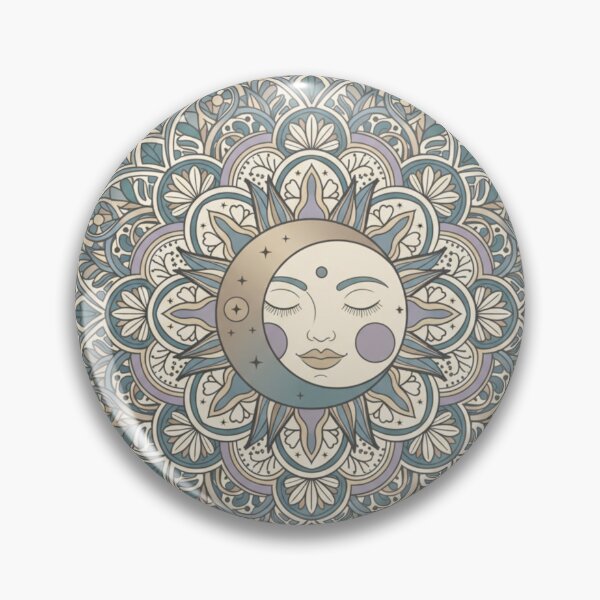 Item preview, Green Moon and Sun Mandala designed and sold by SimonsDesignArt.