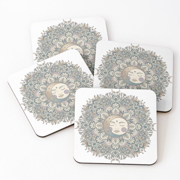 Item preview, Green Moon and Sun Mandala designed and sold by SimonsDesignArt.