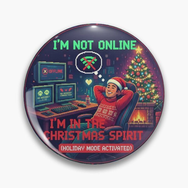 Item preview, I'm Not Online, I'm in the Christmas Spirit | Totally Offline Hoodie | Holiday Tech Gift and Peace of Mind designed and sold by Artbesttopic.