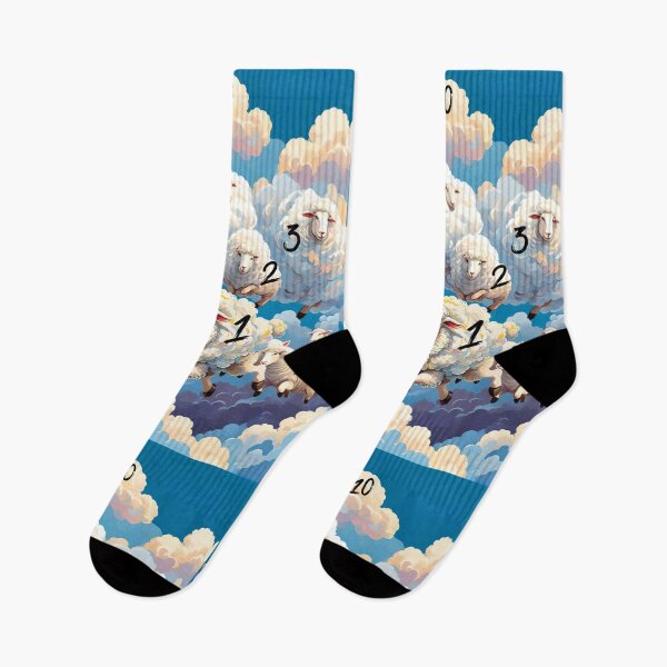 Item preview, Blue sky with white clouds and sheep designed and sold by Ciervo Primavera.