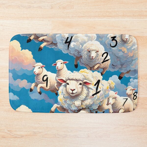 Item preview, Blue sky with white clouds and sheep designed and sold by Ciervo Primavera.