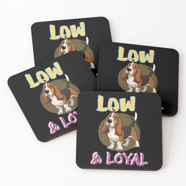 Artikelvorschau, Low and Loyal Funny Basset Hound Dog Lover Design entworfen und verkauft von Kotalo.
