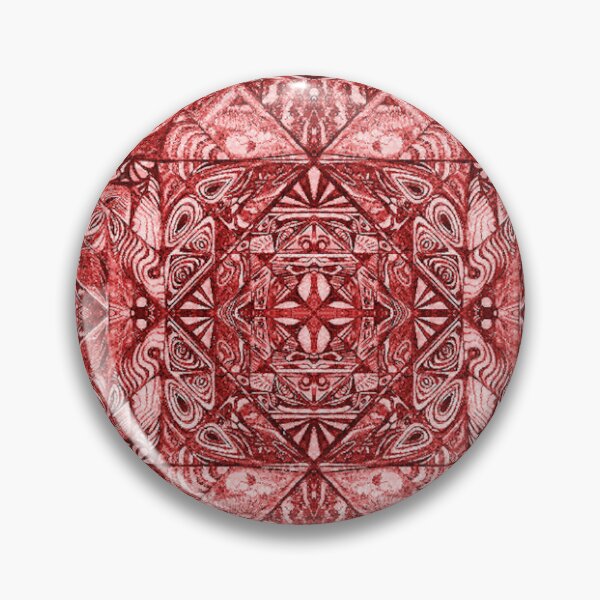 Item preview, Red Tribal Pattern Pen and Ink designed and sold by Taleyedoscopic.