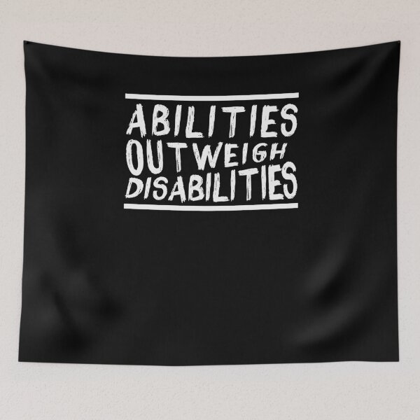 Item preview, Motivational Abilities Outweigh Disabilities Disability Tee designed and sold by LookTwice.