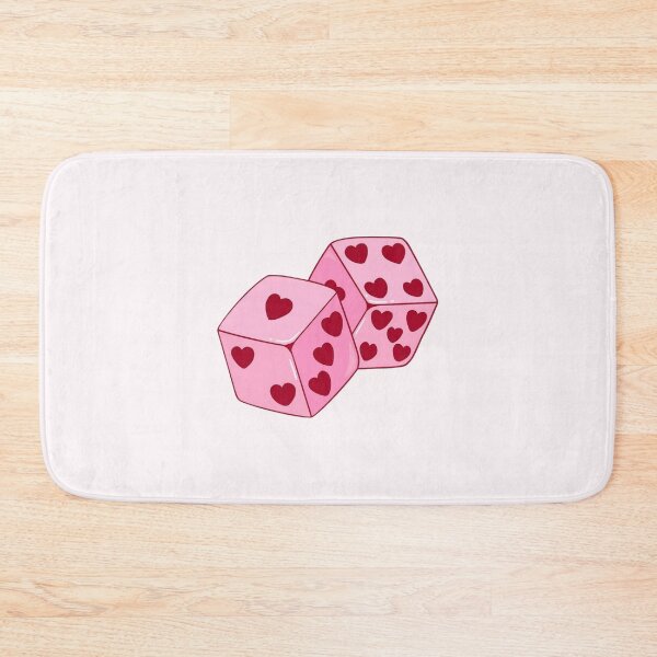 Item preview, Pink aesthetic heart dice designed and sold by lea-lani.