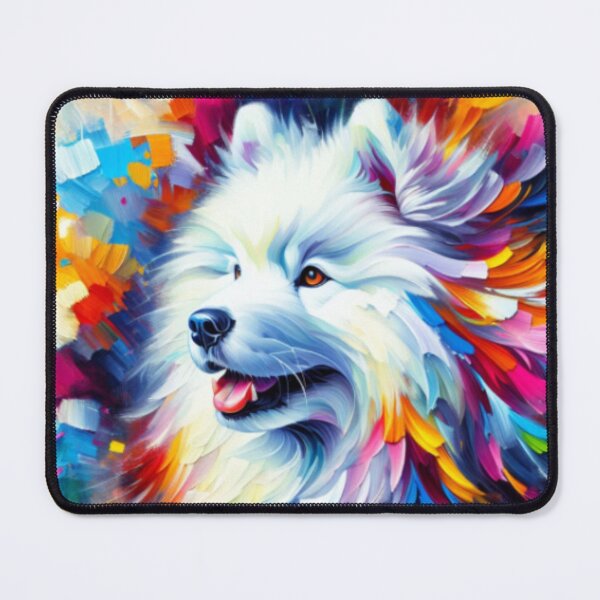 Item preview, Samoyed Dog Portrait Acrylic Art Print Pet Portrait Gift for Sammie Lovers designed and sold by Puppy Puzzles Plus.