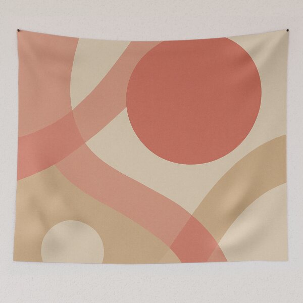 Item preview, Abstract Composition Peach: Curves and Warm Suns designed and sold by JonelleTshirts.