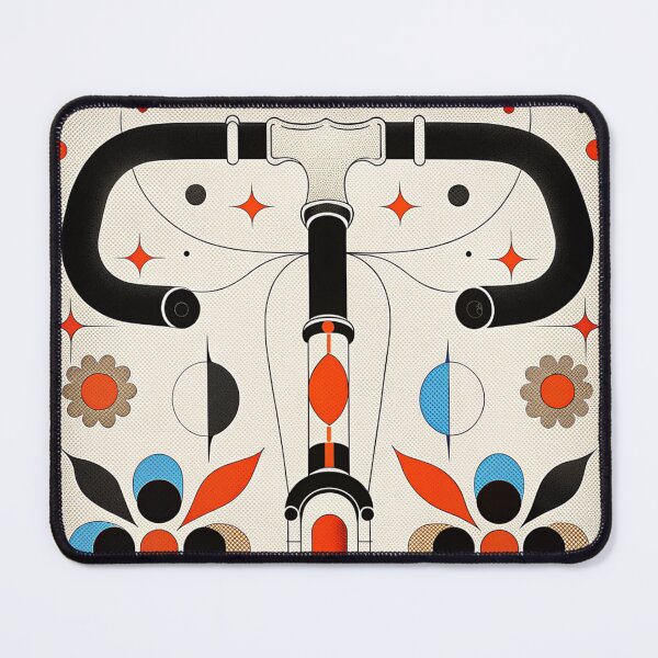 Item preview, Abstract Colorful bicycle handle bar, art. designed and sold by Pedal Canvas.