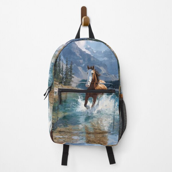 Item preview, A Quarter Horse galloping along the edge of a clear mountain lake Horses in Motion designed and sold by CDC40.