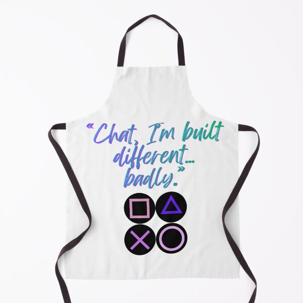 Item preview, Chat, Built Different But Badly Gaming designed and sold by SloganSauce.