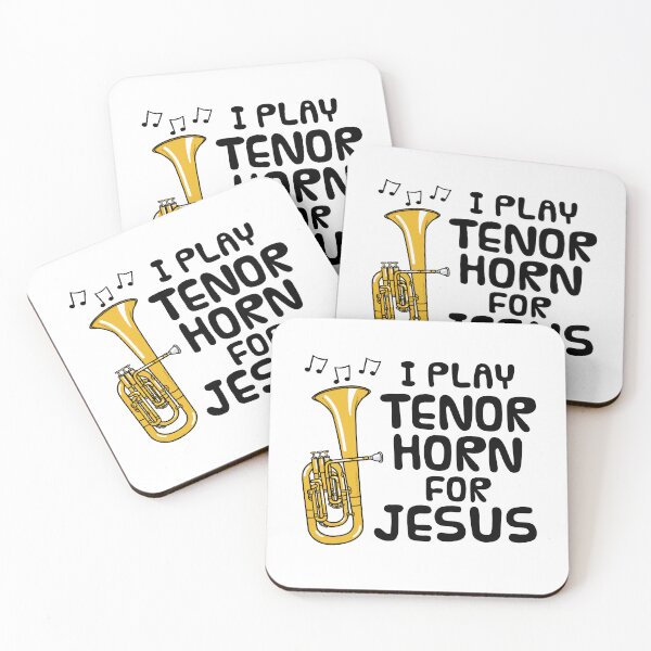 Item preview, I Play Tenor Horn For Jesus, Church Musician designed and sold by doodlerob.