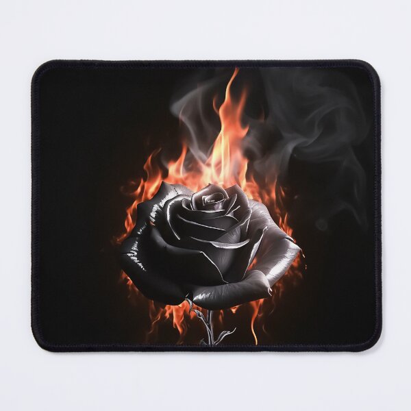 Item preview, Black rose in flames designed and sold by TheLandsOfMagic.