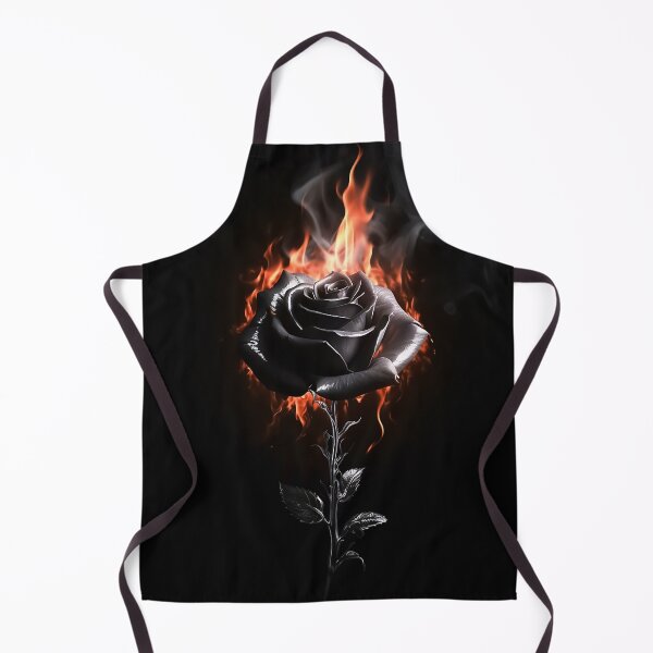 Item preview, Black rose in flames designed and sold by TheLandsOfMagic.