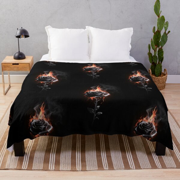 Item preview, Black rose in flames designed and sold by TheLandsOfMagic.