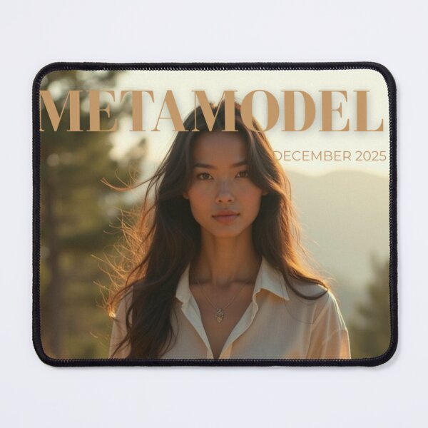 Item preview, Meta Model Magazine Cover – Fashion Aesthetic Editorial Art featuring Maren designed and sold by MetaModel Studio.