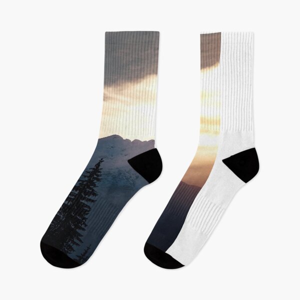 Item preview, Sunrise Over Wet Leg Band eSnowy Mountain designed and sold by dishcutnes.
