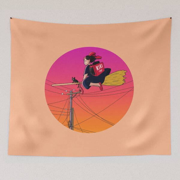 Item preview, Kiki's Sunset Delivery - Studio Ghibli Fan Art designed and sold by MrGlayga.