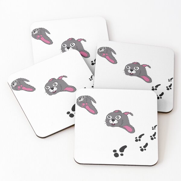 Item preview, Hopping Bunny Slippers Cartoon Art designed and sold by VikstraG.