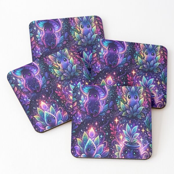 Item preview, Neon Magical Creatures – Cute Cosmic Fantasy Animals designed and sold by jolille.